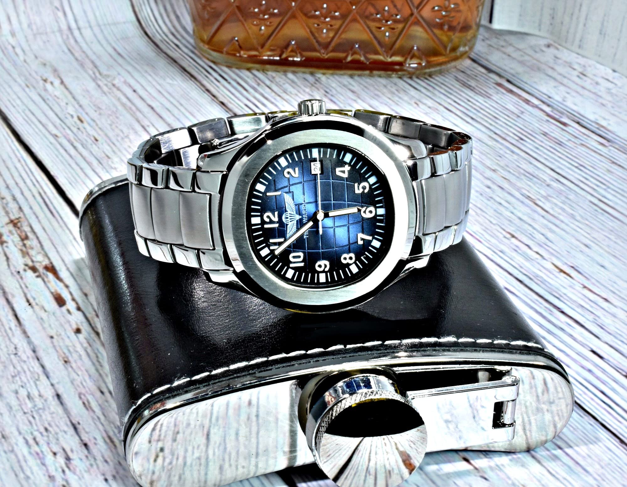 Premium Automatic Mechanical Men's Watch with Sapphire Glass & Stainless Steel - Luxury Patek Philippe Style for Business, Formal Events & Gift Giving