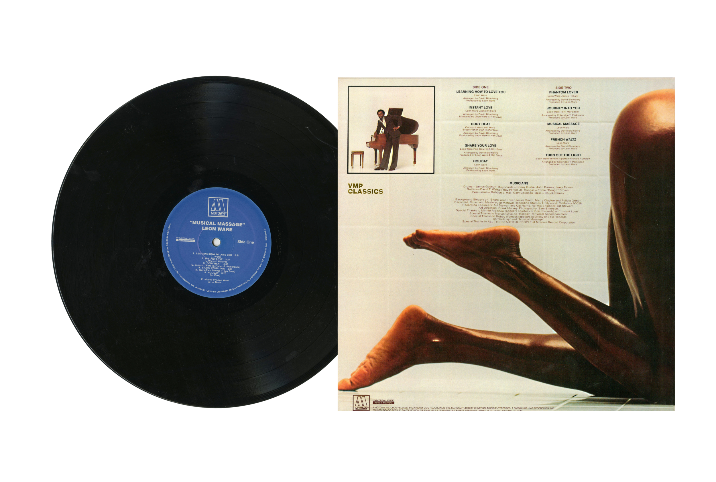 Musical Massage LP Vinyl Record - Relaxing Music for Stress Relief & Spa Therapy - Perfect for Home Relaxation, Yoga, and Meditation Sessions