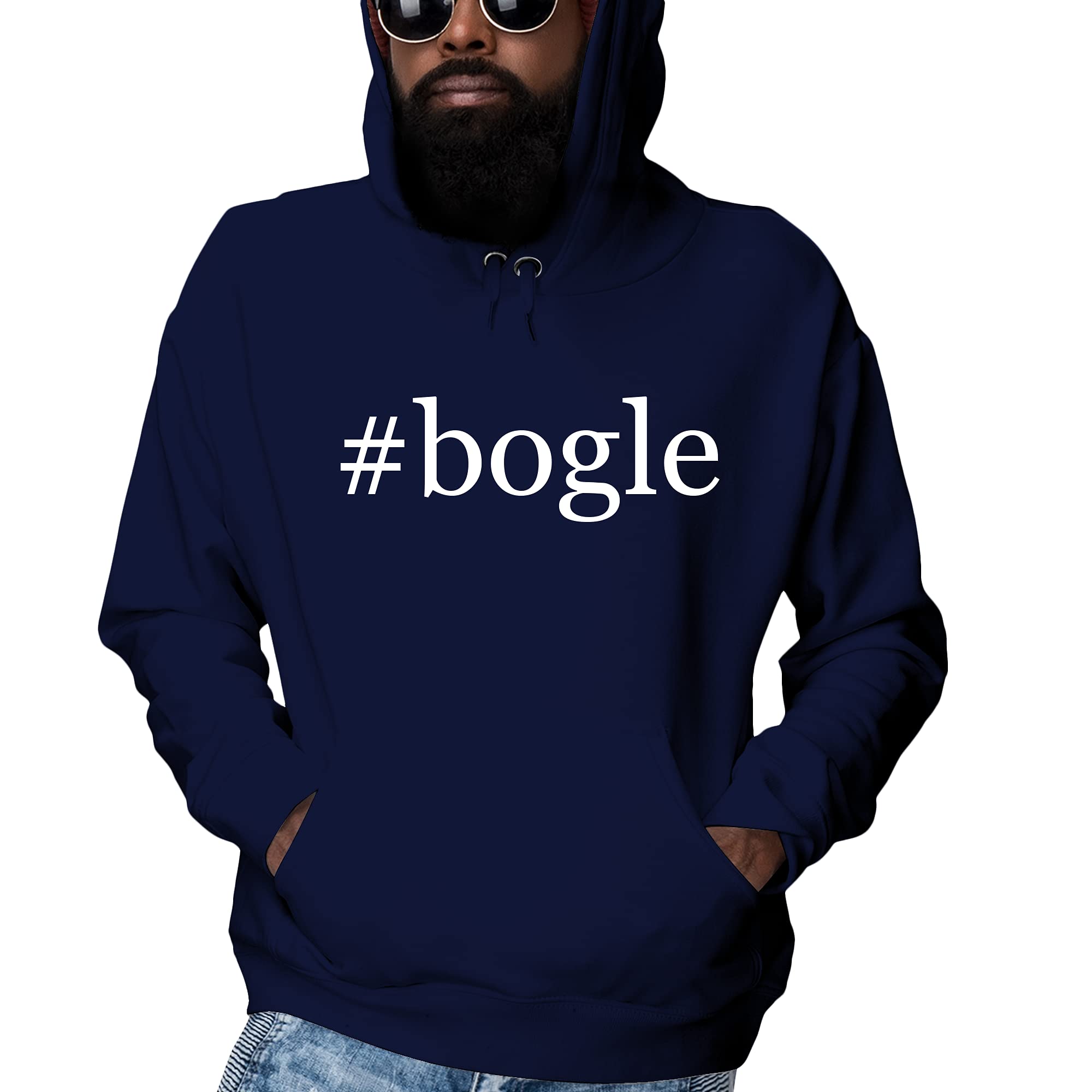 Bogle Men's Ultra Soft Hashtag Hoodie Sweatshirt - Cozy Pullover for Casual Wear, Lounge & Street Style