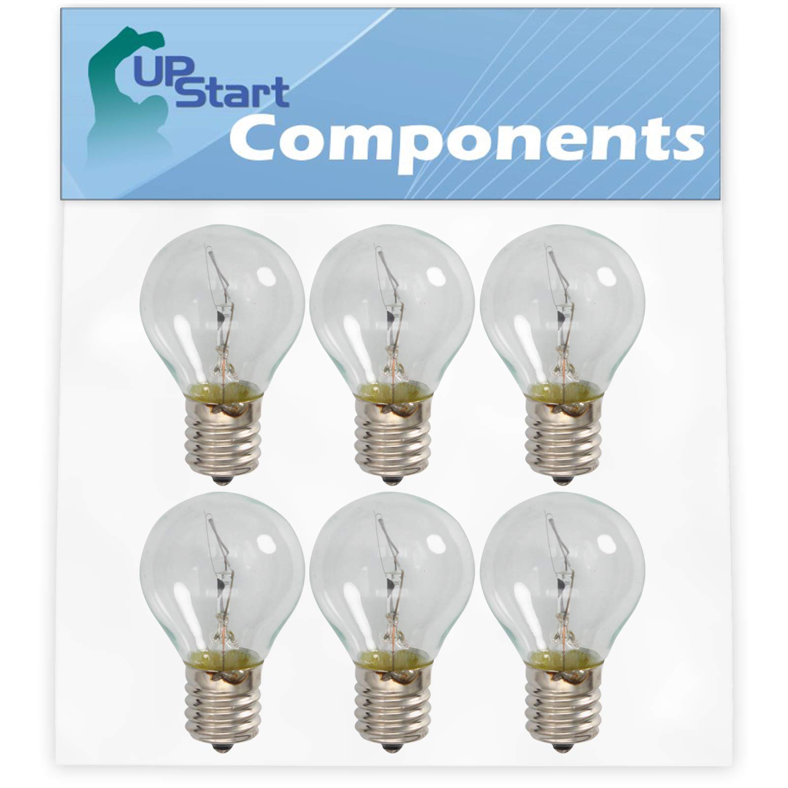 6-Pack 8206443 Microwave Light Bulbs - Compatible with Whirlpool WMH31017HB1 & 8206443 Models - Durable Replacement Bulbs for Microwave Ovens - Perfect for Kitchen Lighting, Appliance Repair and Microwave Maintenance