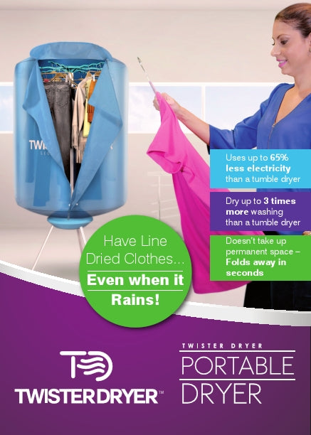 Twister Dryer - High Speed Hair Dryer for Fast Drying & Styling - Perfect for Home, Salon & Travel Use