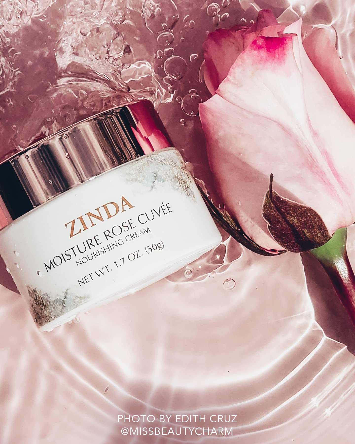 Moisture Rose Cuvée - Hydrating Facial Serum with Rose Extract for Dry & Sensitive Skin | Day & Night Skincare Routine | Perfect for Anti-Aging & Glowing Complexion