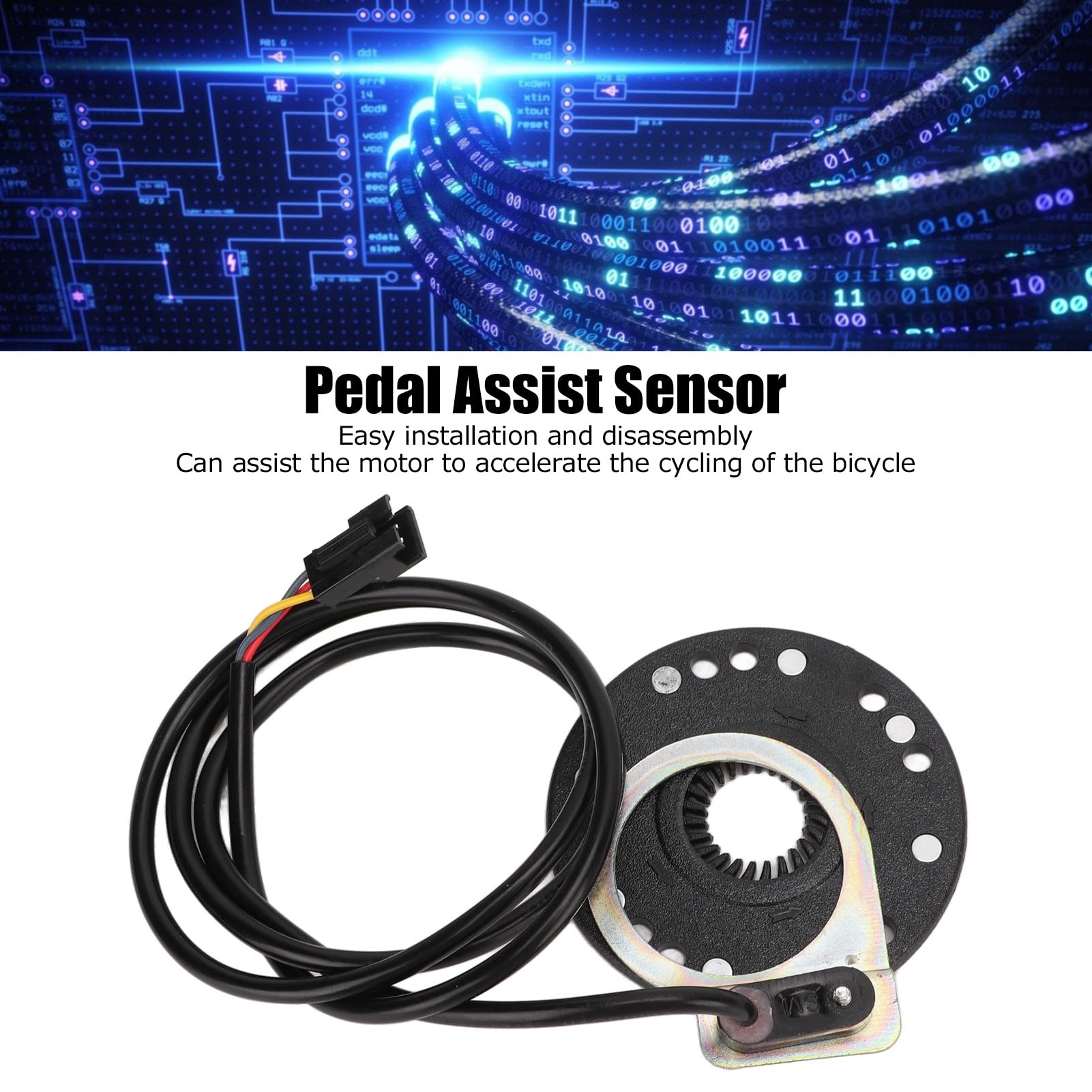 8 Magnetic Hall Sensor Electric Bike Pedal Assist System Kit - Single Hall Sensor for E-Bike Pedal Assist - Perfect for Commuting, Mountain Biking & Urban Riding