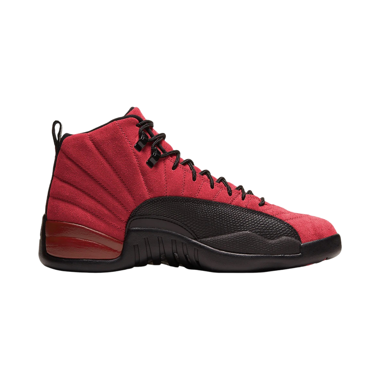 Air Jordan 12 Retro Reverse Flu Game Basketball Shoes - Gym Red & Black Colorway - Perfect for Streetwear, Sneaker Collecting and Basketball Games