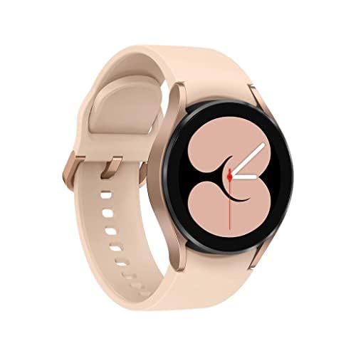 Samsung Galaxy Watch 4 40mm Smart Watch with ECG, Heart Rate & Sleep Tracking, Fitness Tracker, GPS, Fall Detection - US Version (Renewed, Pink Gold) - Perfect for Running, Workouts & Health Monitoring