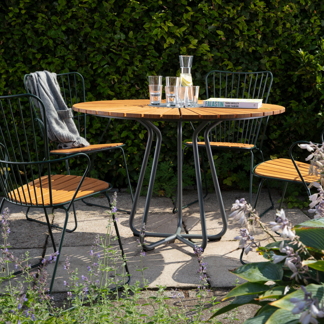 Premium Round Outdoor Patio Table - Durable Weather-Resistant Garden Dining Set for Backyard, Deck, Poolside & BBQ Gatherings