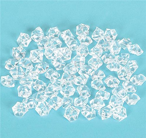 Bulk Clear Acrylic Ice Cubes for Cocktails - DollarItemDirect Fake Ice Cubes for Drink Displays, Wedding Decor & Party Centerpieces