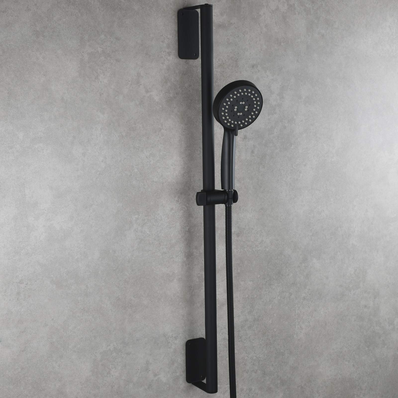 Premium Stainless Steel Shower Set with Adjustable Sliding Bar - Black Bathroom Showerhead Combo for Modern Homes | Perfect for Spa-Like Experience & Luxurious Bathroom Upgrade