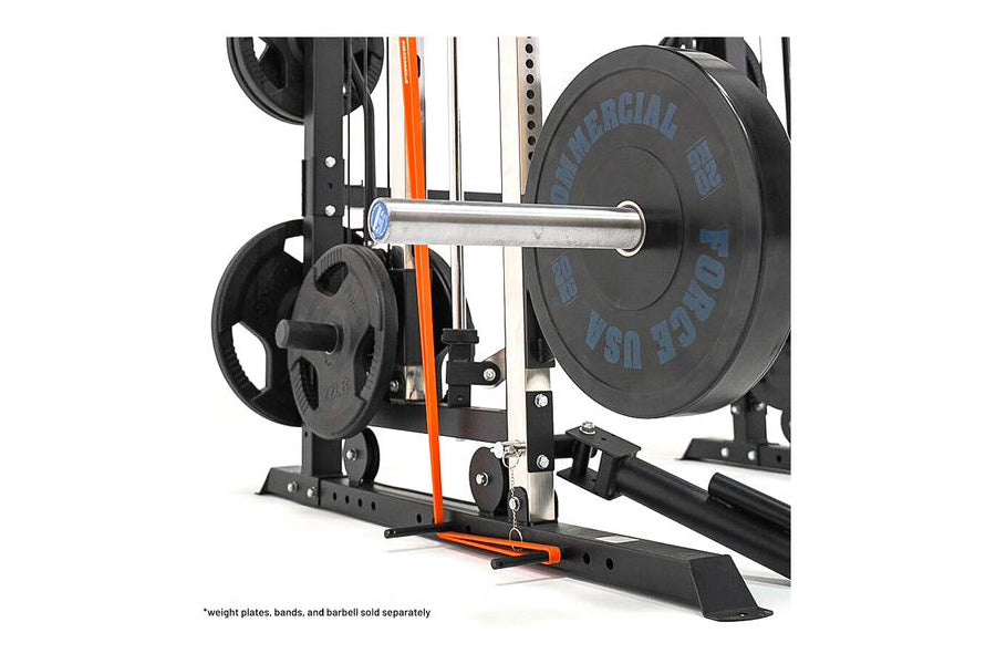 Warrior 801 Pro Power Rack Cage with Smith Machine & Functional Trainer Cable Pulley System - Heavy Duty Home Gym Equipment for Strength Training & Weightlifting - Perfect for Home Workouts & Garage Gym Setup