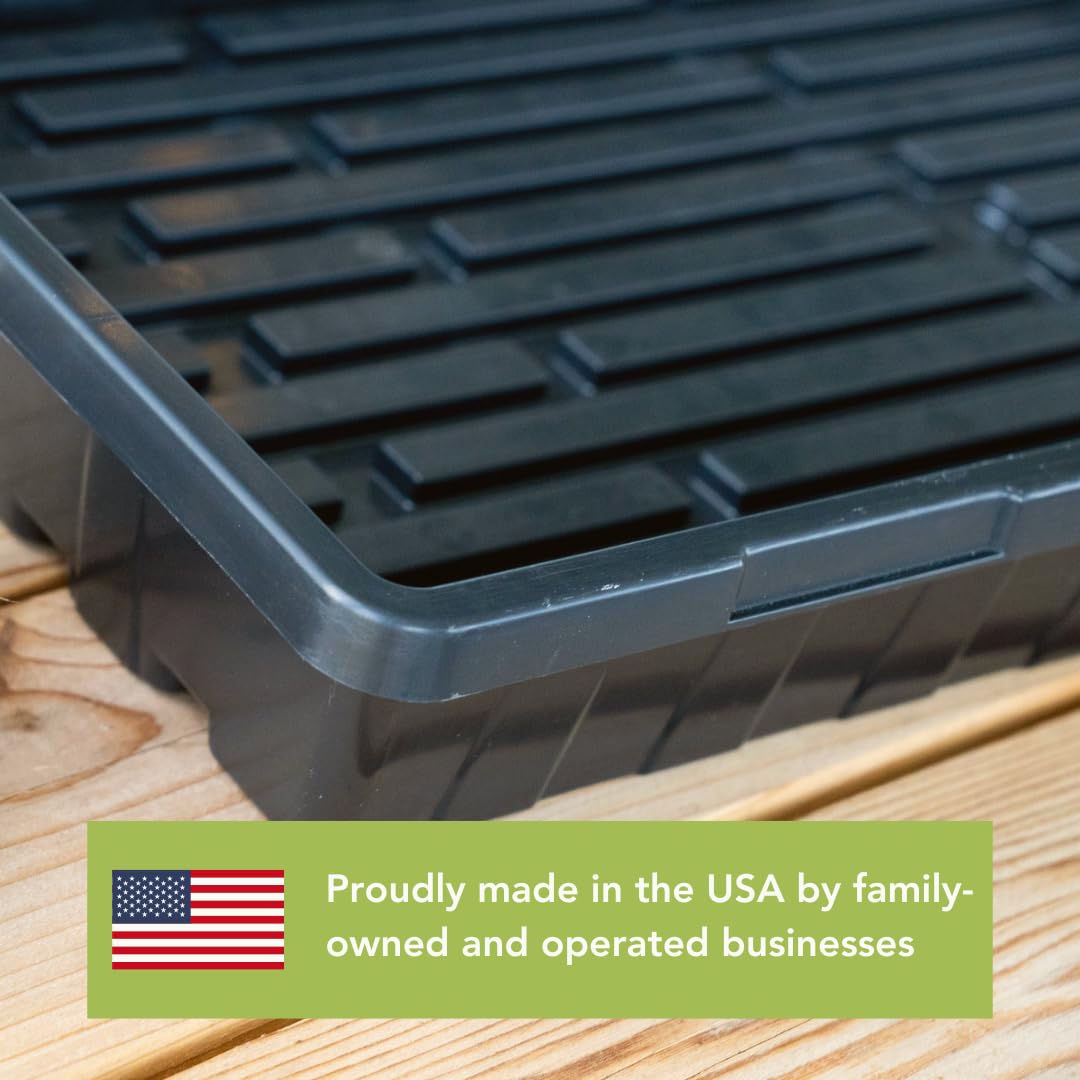 Bootstrap Farmer 1020 Seedling Tray with Drainage Holes - 5 Pack for Hydroponics, Microgreens & Indoor Gardening