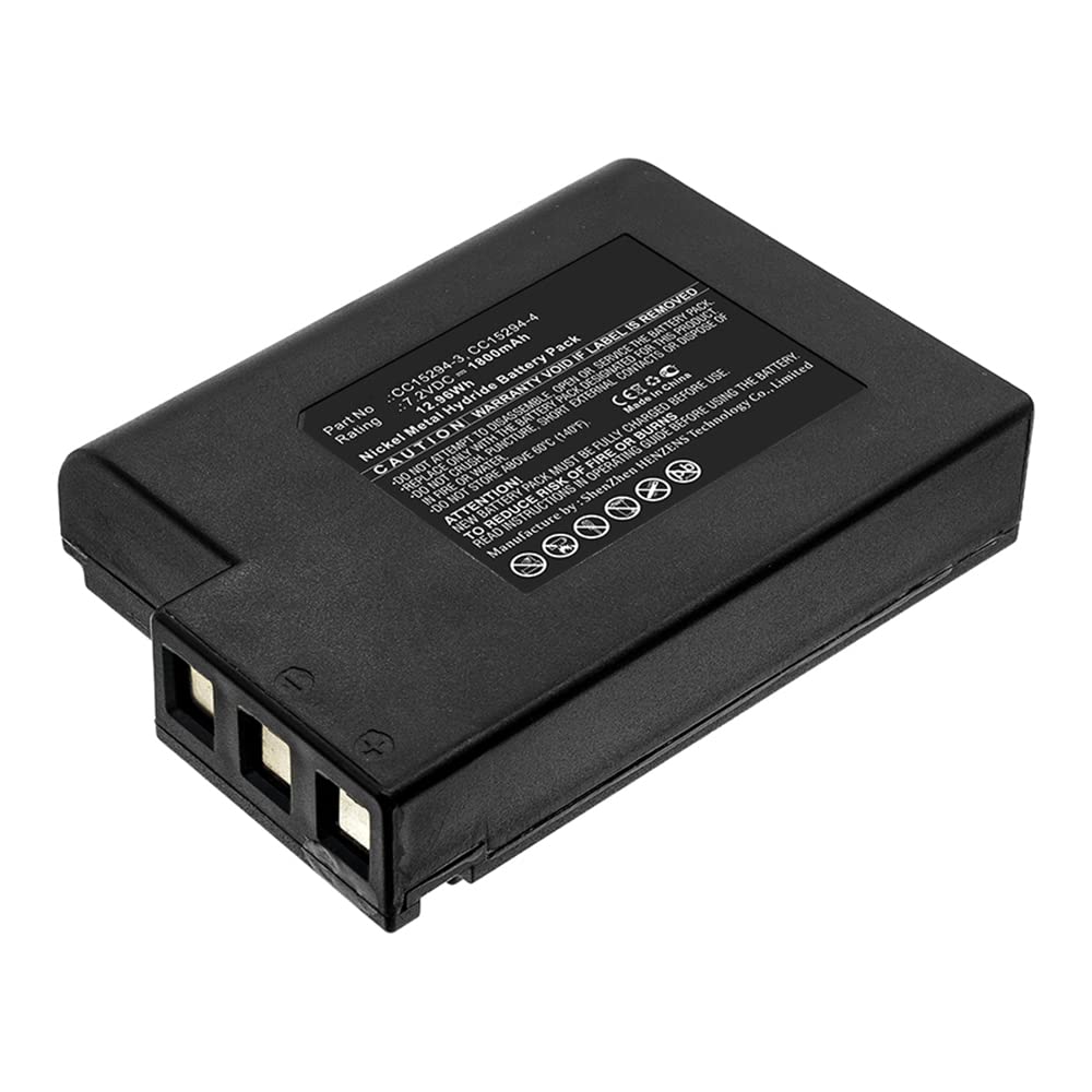 Synergy Digital Printer Battery for Zebra Cameo 3 - 7.2V 1800mAh Ni-MH High Capacity Replacement (Compatible with Zebra CC15294-3) - Perfect for Retail Label Printing, Warehouse Barcode Scanning & Industrial Applications
