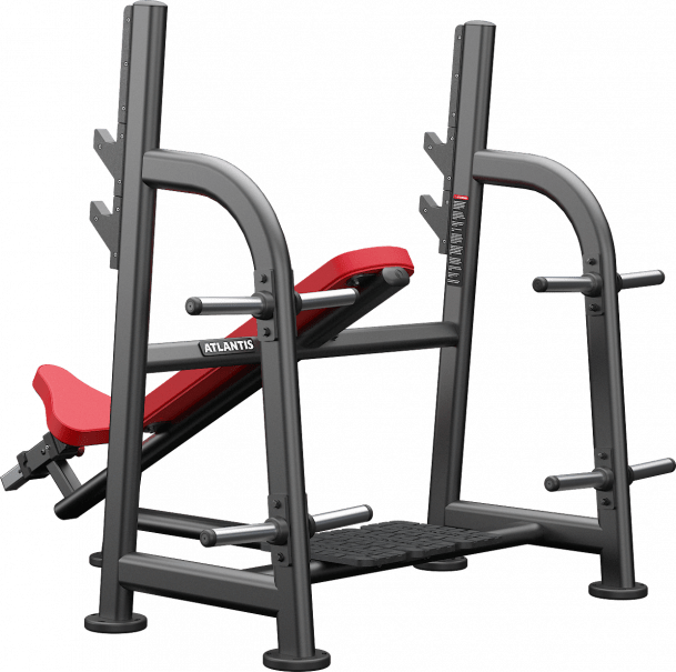 ATLANTIS Olympic Incline Bench Press - Adjustable Weight Bench for Strength Training & Home Gym Workouts - Perfect for Bodybuilding, Powerlifting & Fitness Enthusiasts