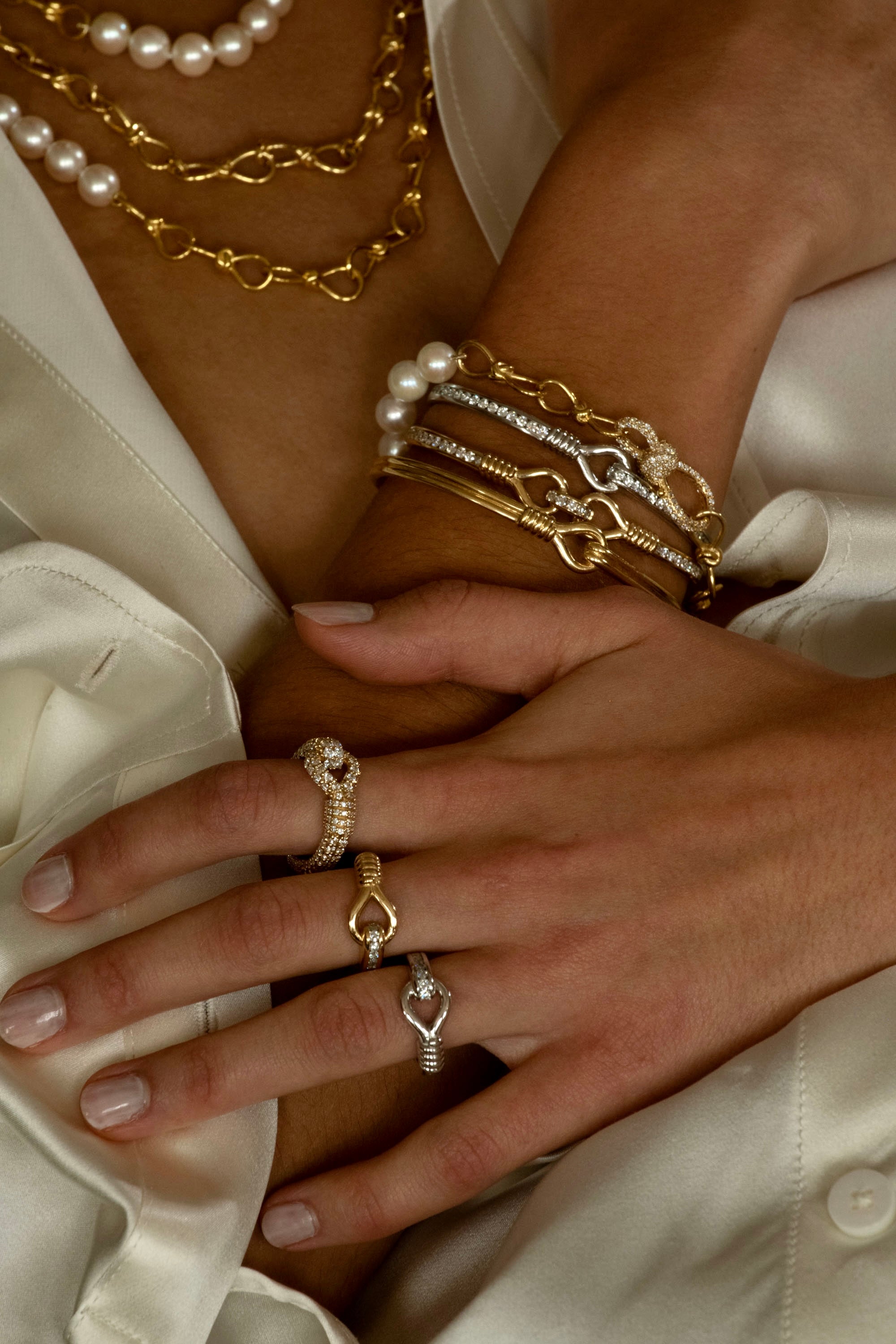 Toi et Moi Double Knot Bracelet - Romantic Couple Bracelet for Women & Men - Perfect for Anniversaries, Valentine's Day & Date Nights