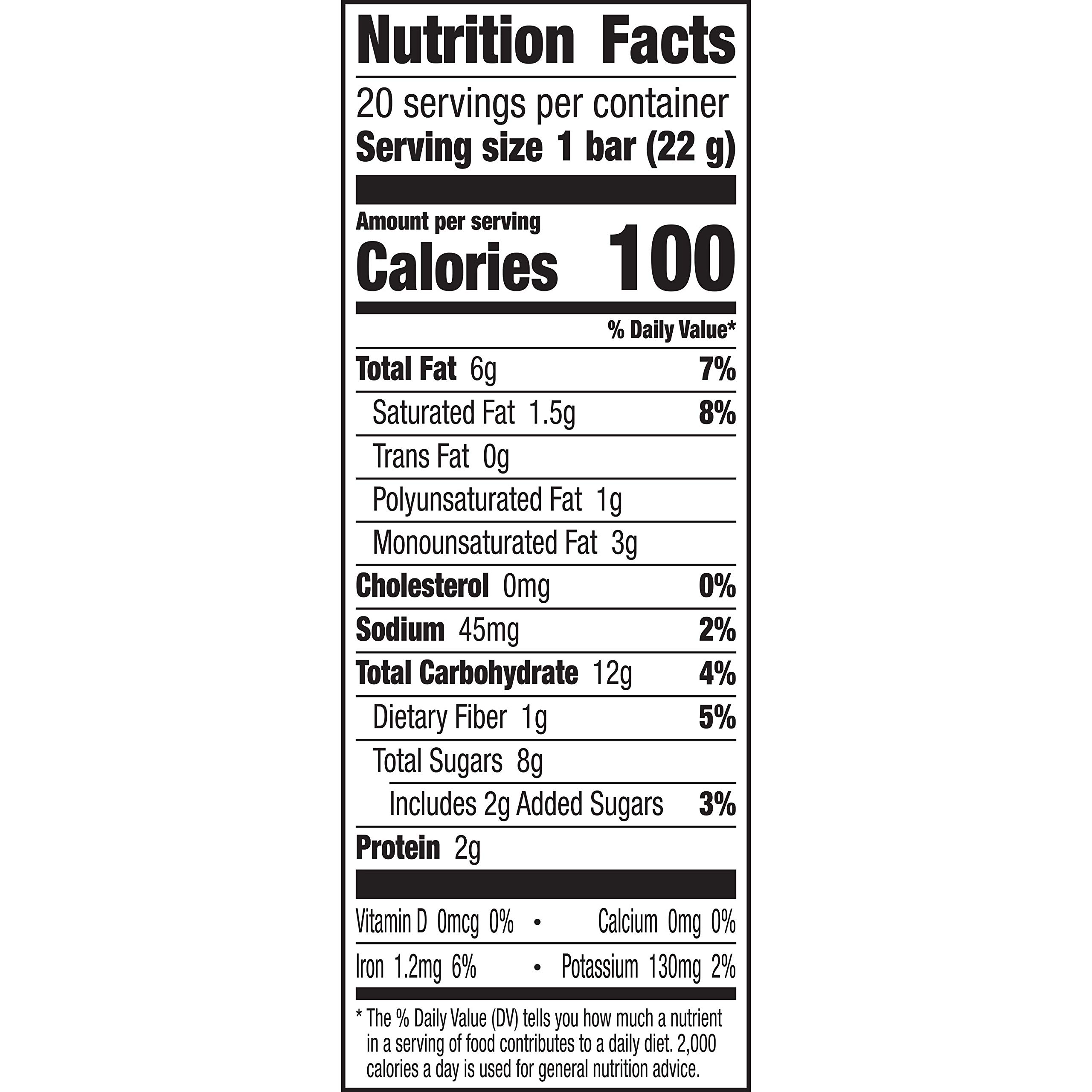 Larabar Chocolate Chip Cookie Dough Mini Bars - Gluten Free, Vegan, Non-GMO Snack Bars (20 Count) | Perfect for On-the-Go Energy, Healthy Lunchboxes & Post-Workout Recovery