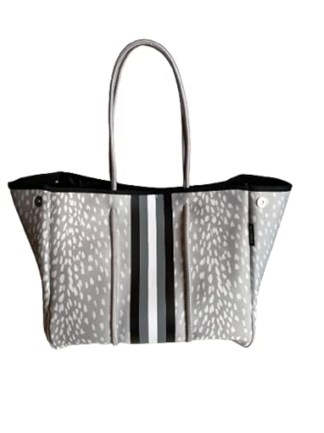 Dallas Hill Designs Large Neoprene Tote Bag for Women - Stylish Shoulder Purse with Extra Pouch | Perfect for Travel, Beach, Gym, Work & Everyday Use