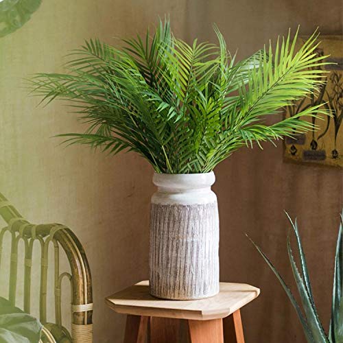 RusticReach Glazed Ceramic Abstract Brown Stripe White Vase - Handmade Home Decor for Living Room, Dining Table & Wedding Centerpiece