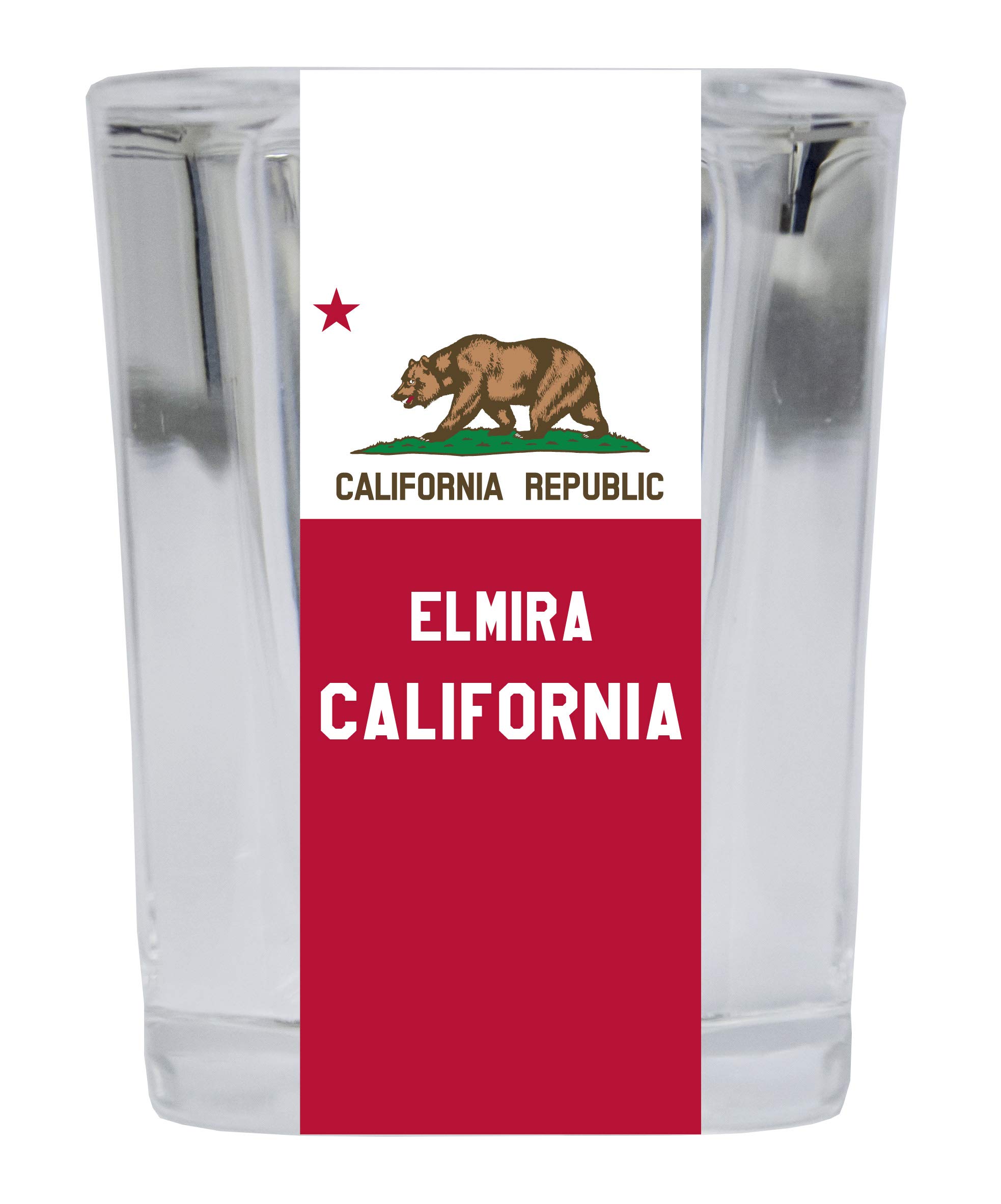 Elmira California Souvenir 2 Ounce Square Shot Glass - Perfect for Collectors, Party Favors & Home Bar Decor