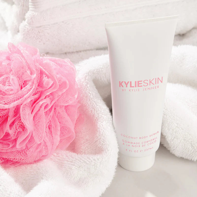 Kylie Cosmetics Coconut Body Scrub - Natural Exfoliator for Smooth & Glowing Skin | Perfect for Spa Day & At-Home Skincare Routine
