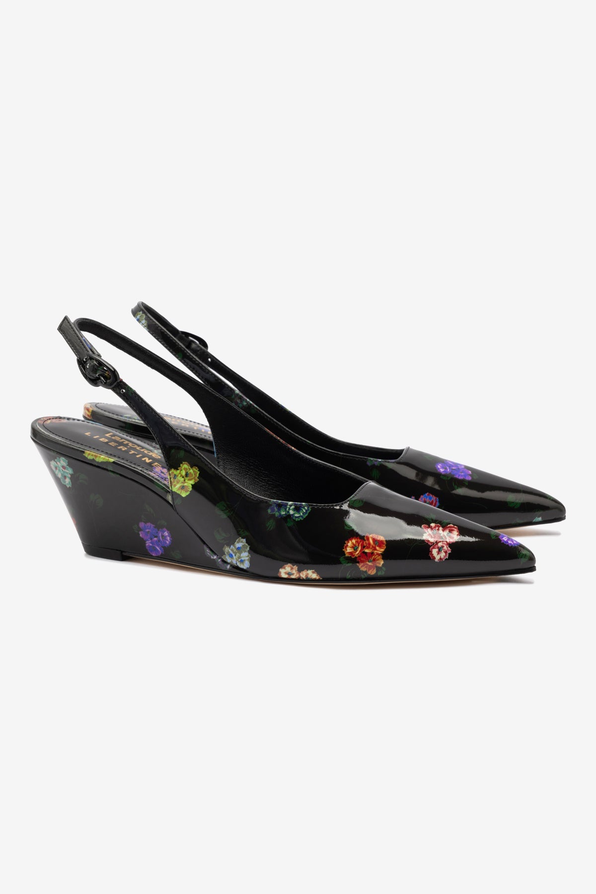 Larroudé x Libertine Loulou Heels in Antique Primrose - Elegant Women's Shoes for Weddings, Parties & Special Occasions