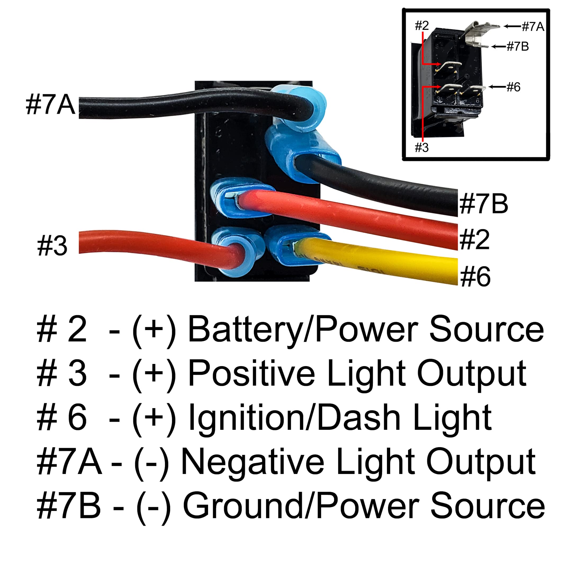 10ft Power Bus Bar Plug Wire Harness Kit for LED Lights - Compatible with Polaris RZR Pro, Ranger Crew XP 2018-2023 (Dome Lights) - Perfect for Off-Road Lighting & DIY Electrical Projects
