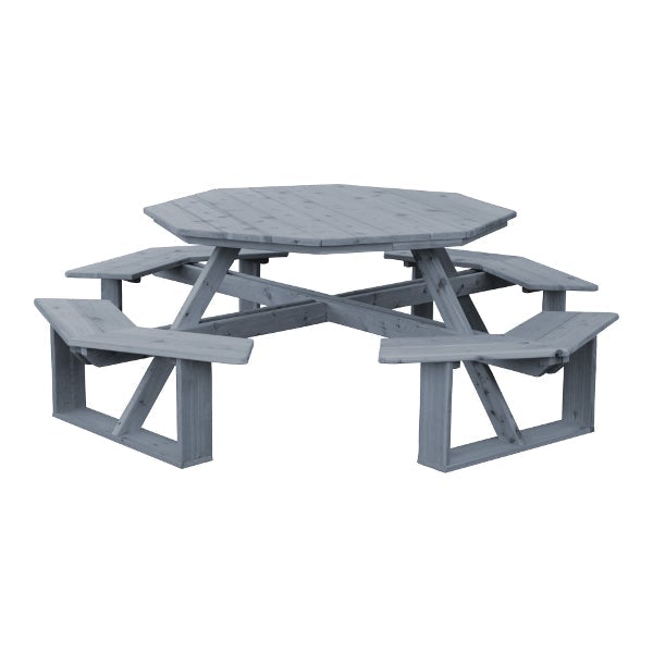 Premium Western Red Cedar Octagon Walk-In Dining Table - Outdoor Patio, Garden, and Backyard Furniture for Entertaining