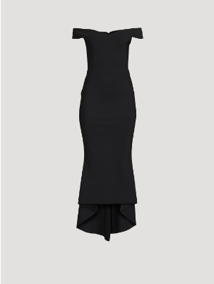 Greta Constantine Arilda Off The Shoulder Midi Dress - Elegant Women's Party Cocktail Dress for Weddings, Evening Events & Special Occasions