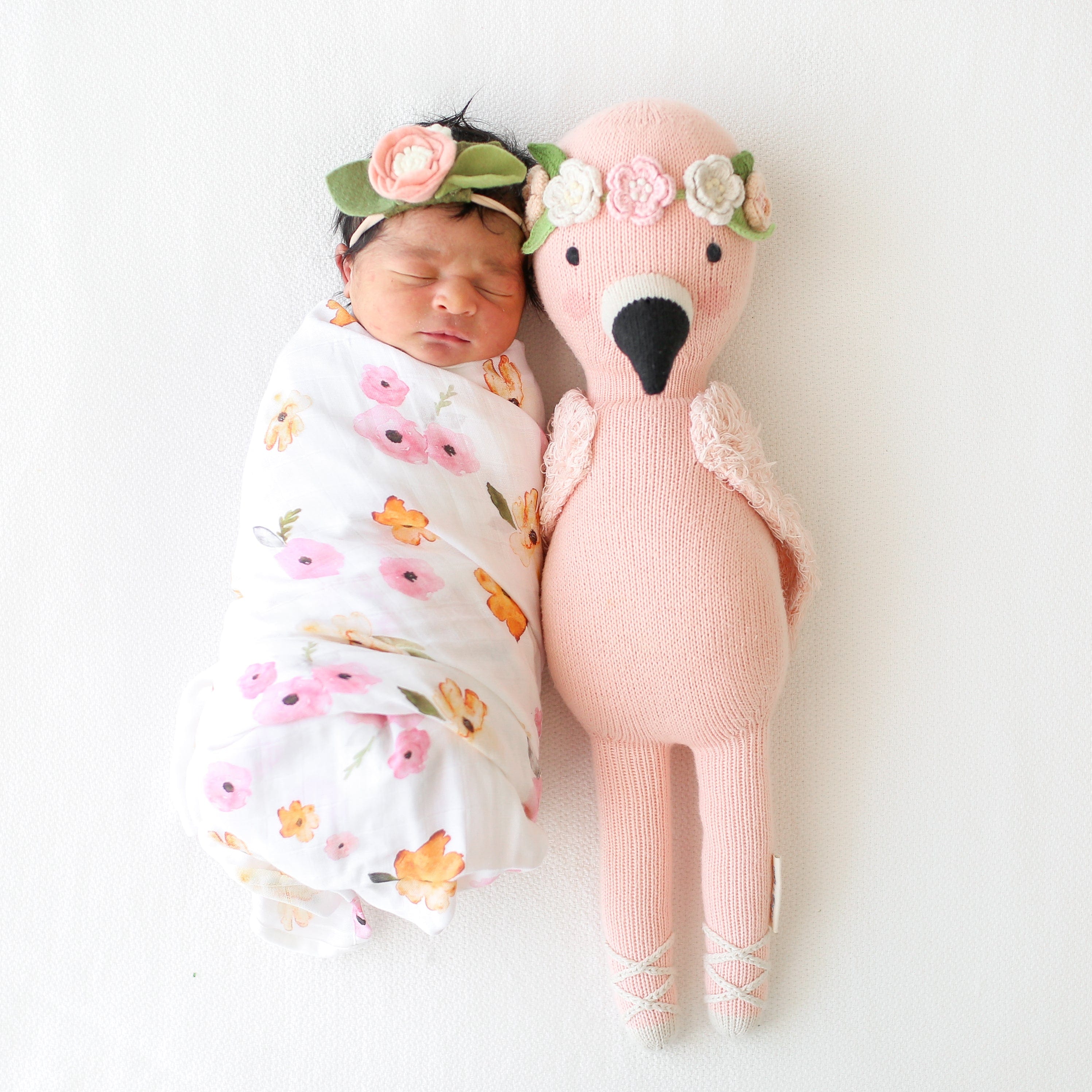 Cuddle+Kind Little Flamingo Stuffed Animal - Adorable Plush Toy for Kids, Soft & Huggable Gift for Baby Shower, Birthday, Nursery Decor | Perfect for Cuddling, Playtime & Comfort