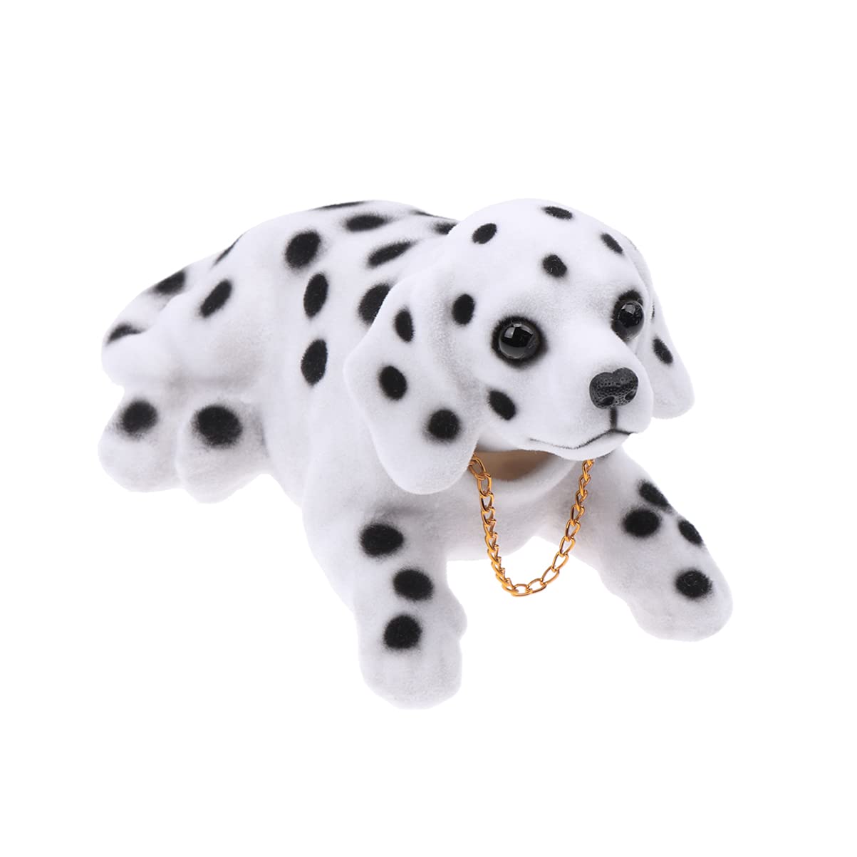 VOSAREA Bobblehead Dog Toy - Cute Shaking Head Puppy Car Dashboard Decor, Fun Interactive Pet Toy for Dogs & Cats, Perfect for Car Interior Decoration and Stress Relief (Spotty Dog Design) - Great for Road Trips, Office Desk & Home Decor