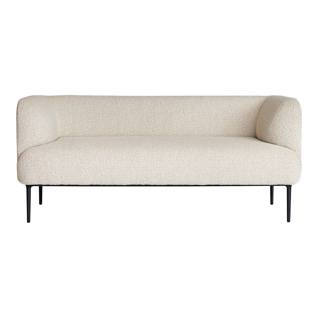 Cuic Two Seater Sofa - Modern Monochromatic Upholstered Loveseat for Living Room, Lounge & Small Spaces | Comfortable Compact Couch for Apartments, Dorms & Cozy Homes