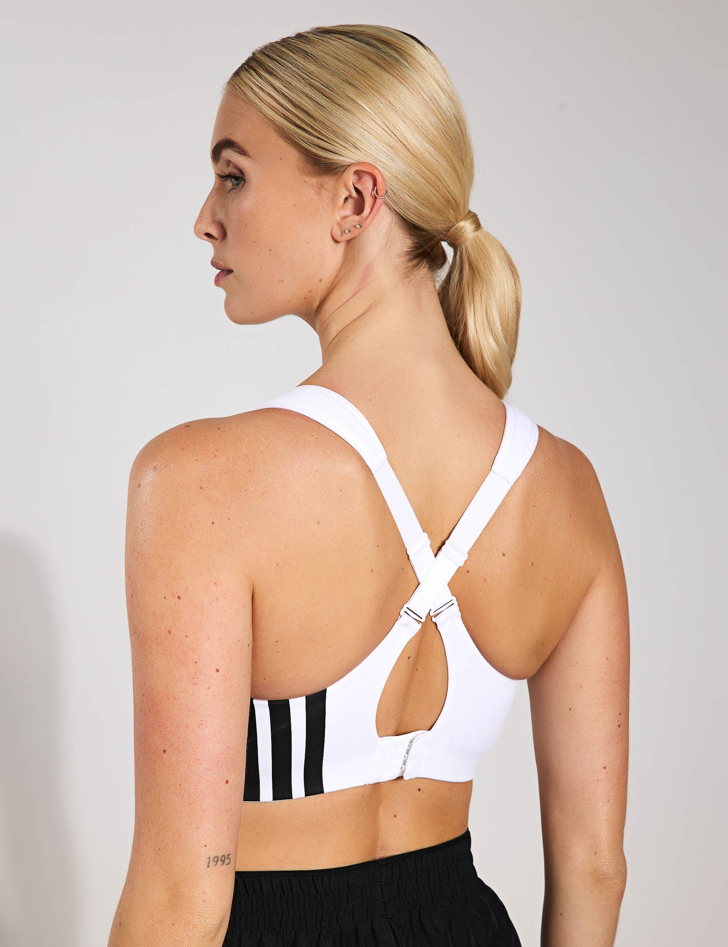 TLRD Impact Training High Support Sports Bra for Women - White | High-Intensity Workouts, Running, Gym & Yoga | Breathable & Comfortable Activewear