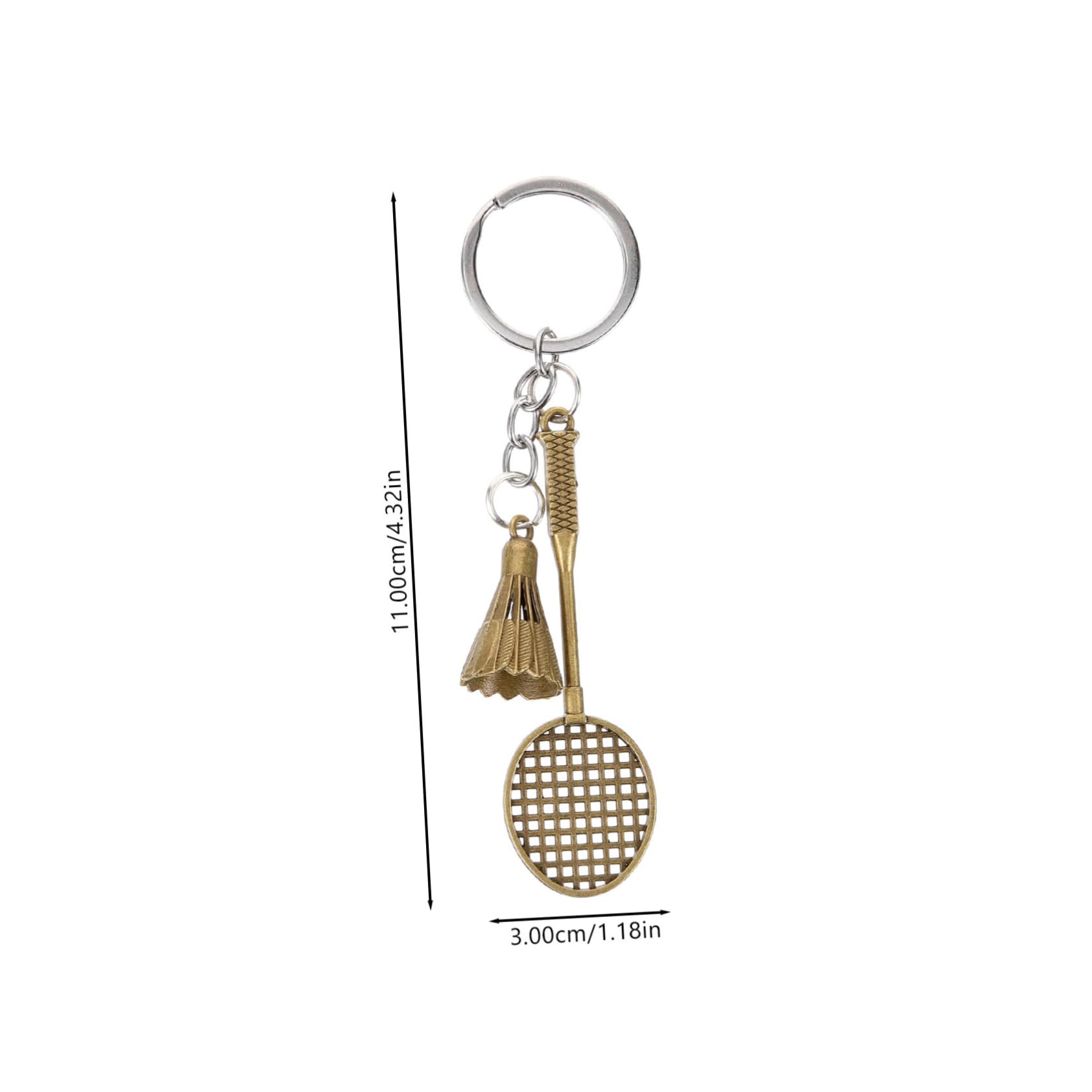 KITANDOVE 3-Piece Badminton Keychain Set - Stylish Sports Keychain for Backpacks, Car Keys & Bag Accessories - Unique Cute Gift for Badminton Lovers (Perfect for Gifts, Sports Enthusiasts & Everyday Carry)