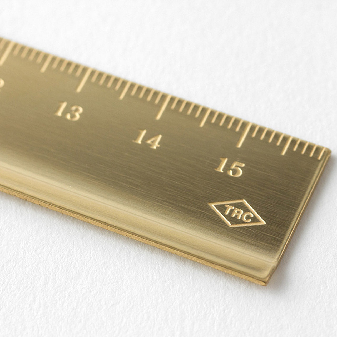 Travelers Company Brass Ruler 15cm - Premium Metal Measuring Tool for DIY, Crafting & Office Use