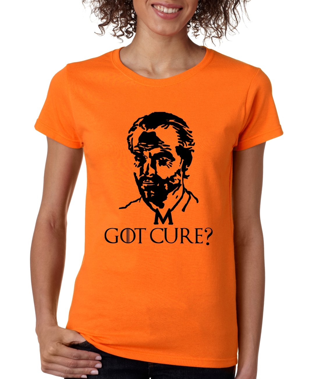ALLNTRENDS Women's Funny 'Got Cure?' Graphic T-Shirt - Cool & Trendy Casual Tee for Everyday Wear, Gifts, and Outings