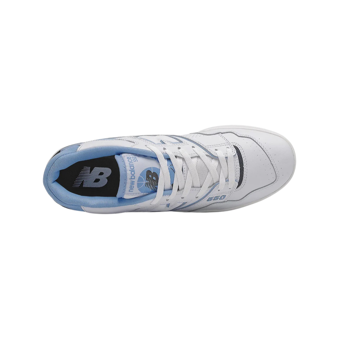New Balance 550 Sneakers in UNC White & University Blue | Men's & Women's Basketball Shoes for Casual Wear & Street Style