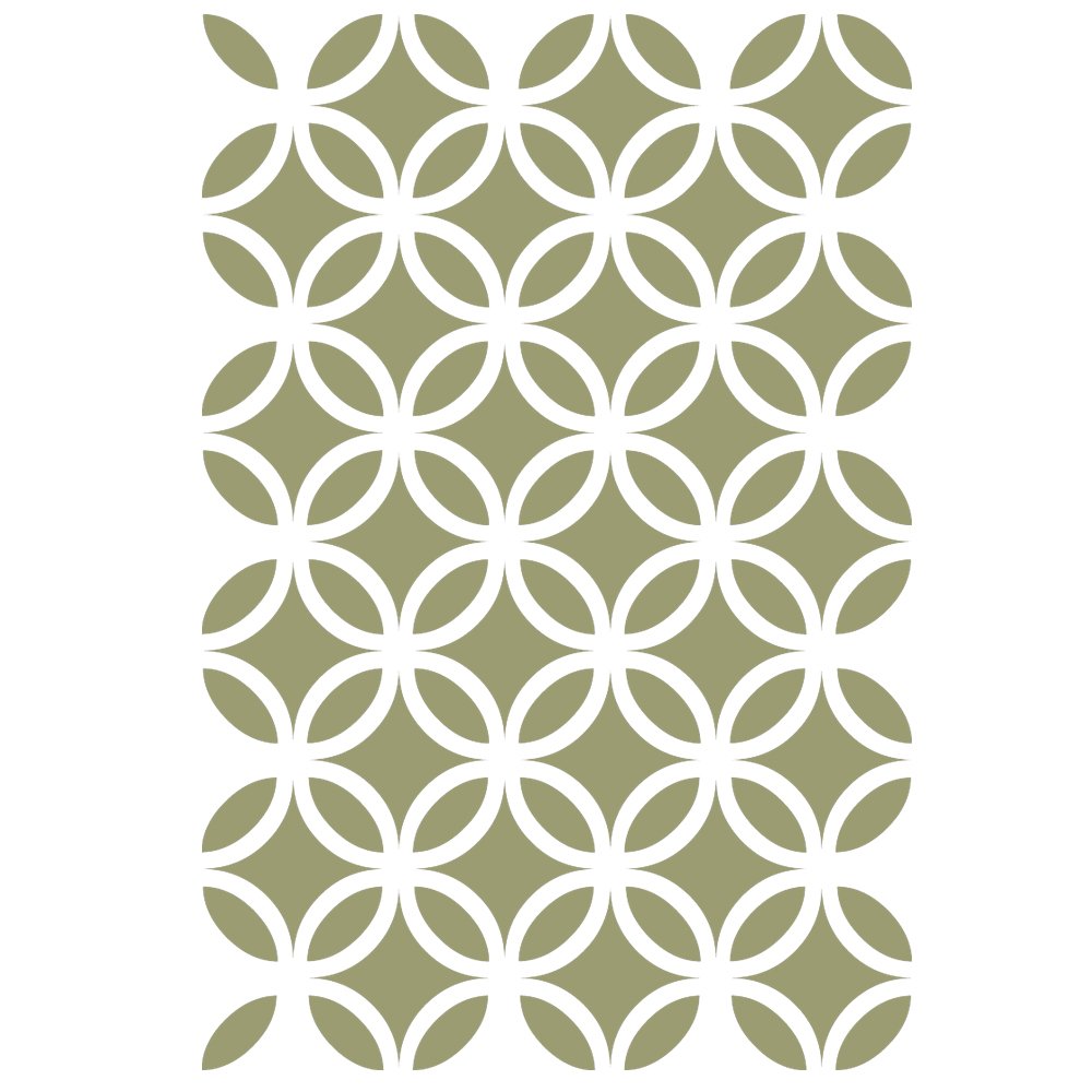 Circle Lattice Stencil Template for DIY Crafts - Wall Decor, Furniture Painting, Canvas Art Projects | Perfect for Home Decoration, Scrapbooking & Creative Painting