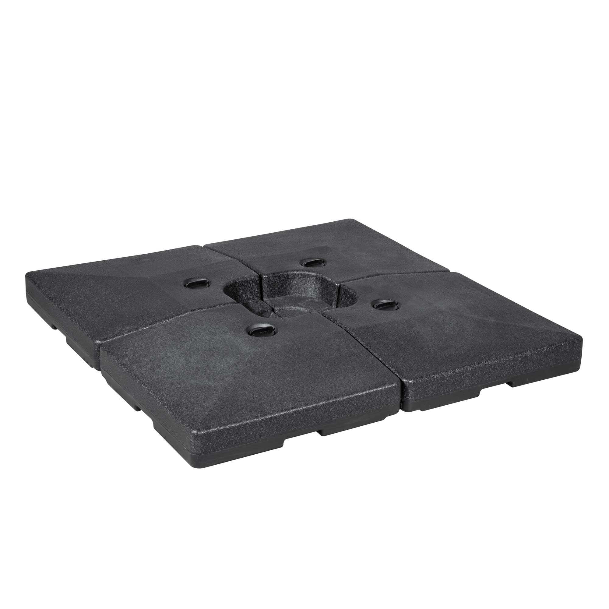 4-Piece 92L Fillable Parasol Base for Patio Umbrellas - Water or Sand Weighted for Stability - Perfect for Outdoor Dining, Poolside Lounging & Garden Decor (DG269)