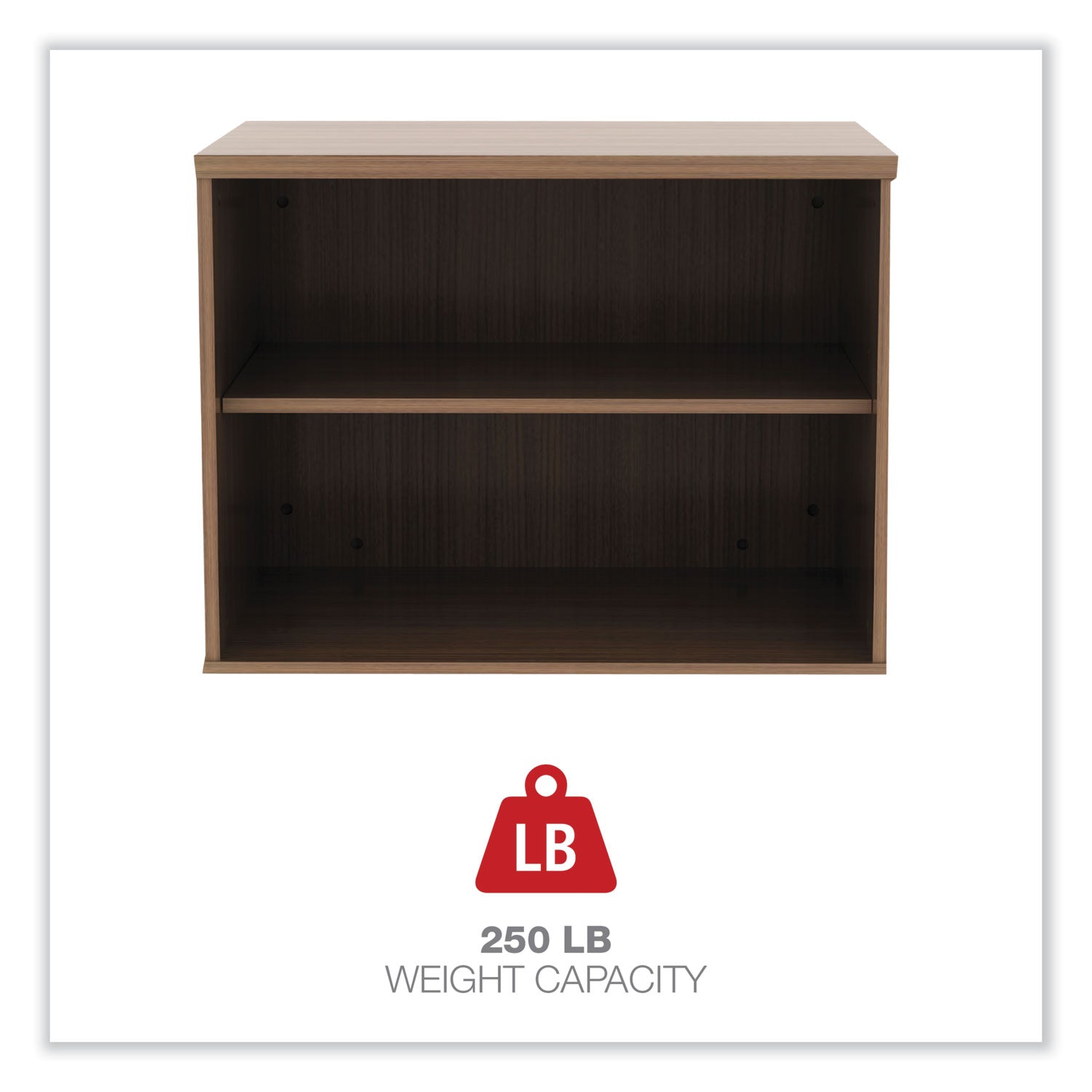 Alera Open Office Desk Series Low Storage Cabinet Credenza - Woodgrain Laminate, 29.5