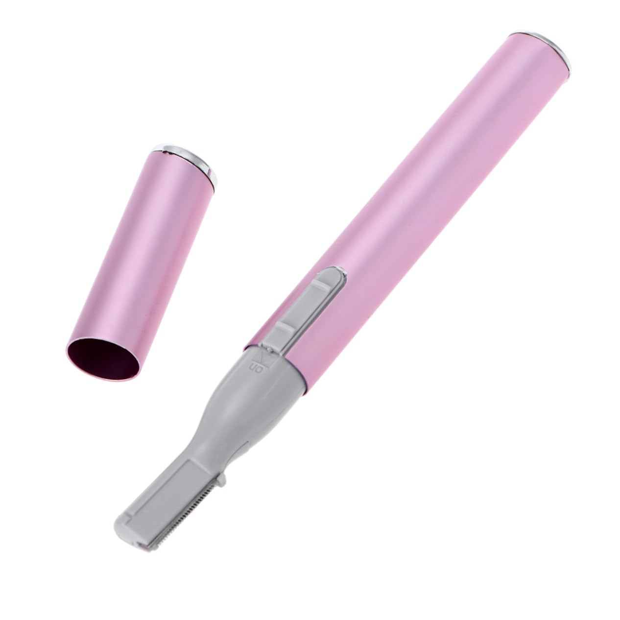 Electric Eyebrow Trimmer for Women - Painless Eyebrow Hair Removal Device & Shaper - Rechargeable Eyebrow Shaver with Precision Blades - Perfect for Eyebrow Grooming, Shaping and Maintenance at Home or Travel (Pink)