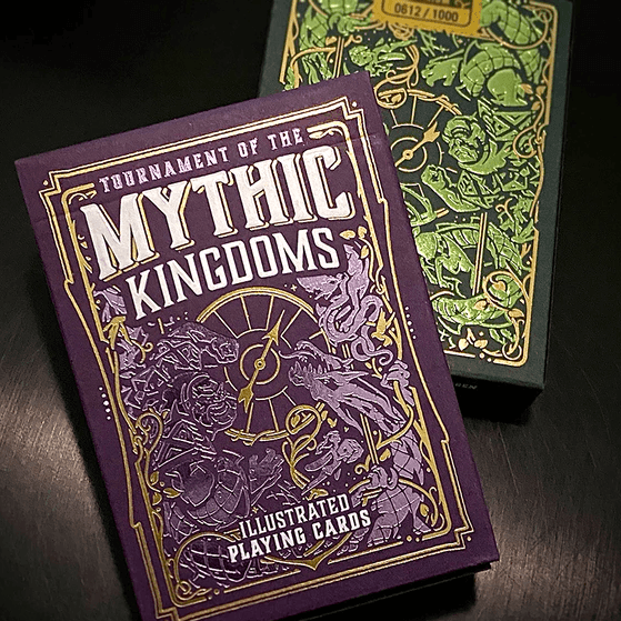 Mythic Kingdoms Premium Playing Cards Set - Fantasy-Themed Deck for Poker, Magic Tricks & Collectors | Perfect for Game Nights & Gifts