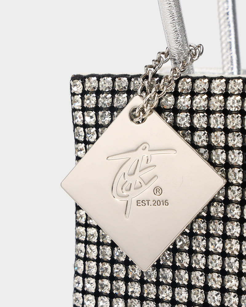 Stylish Silver Glitter Shoulder Bag for Women - Perfect for Parties, Weddings & Night Out
