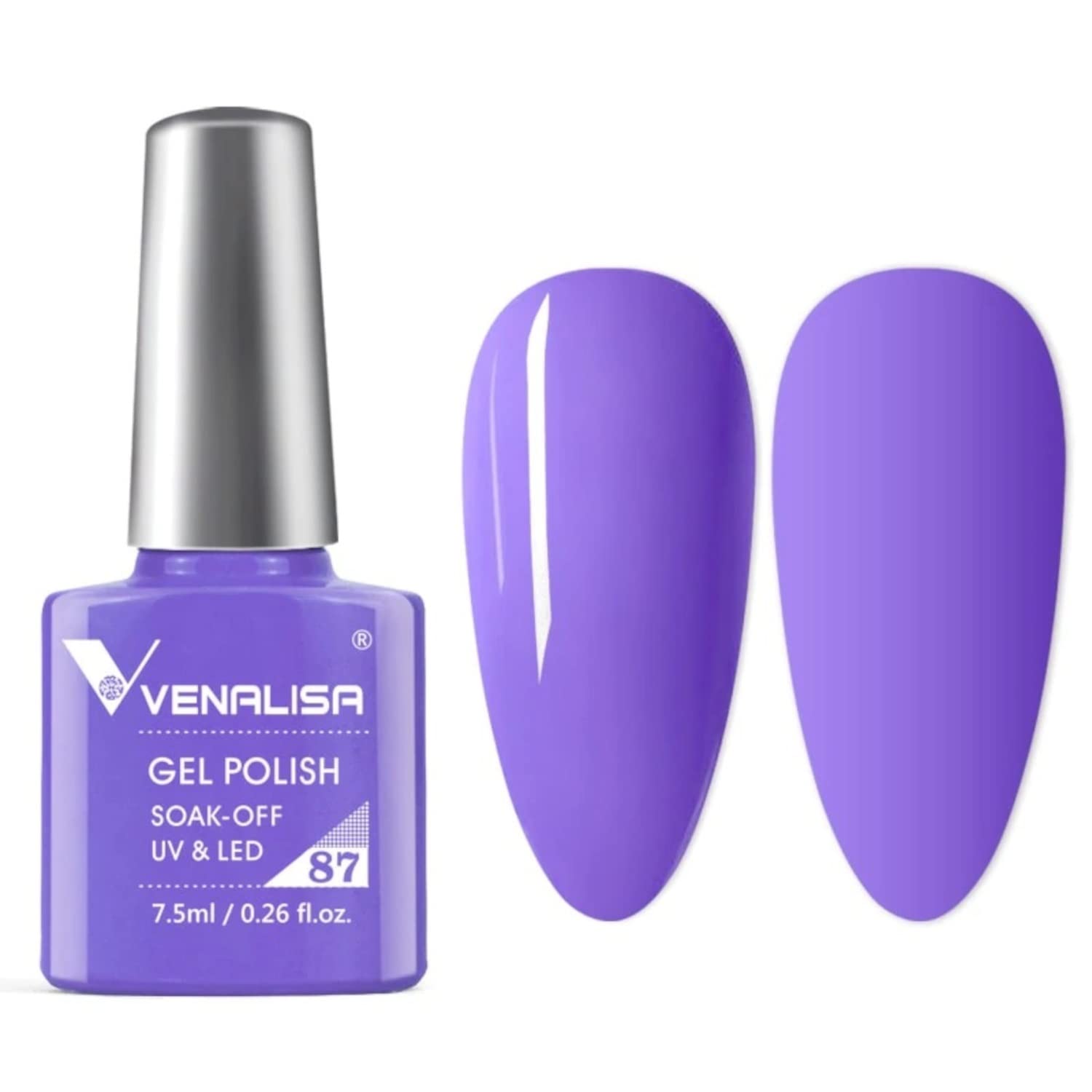 VENALISA #87 Gel Nail Polish 7.5ml - Soak Off UV LED Nail Gel for Manicure & Nail Art - Salon Quality Long Lasting Gel Polish Requires UV/LED Light to Cure - Perfect for Home DIY Nails & Professional Salon Use