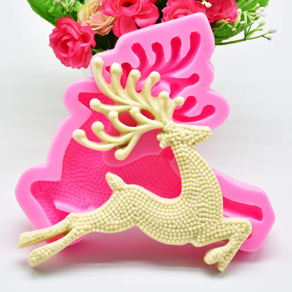Premium Silicone Baking Mold Set - Deer Cake Fondant Molds for DIY Desserts, Cupcakes & Chocolate Making - Perfect for Birthday Parties, Wedding Cakes & Holiday Baking