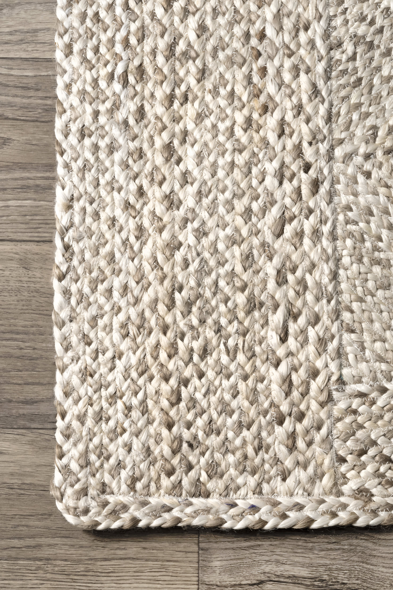 Celestine Jute Trellis Rug - Natural Light Beige Woven Jute Area Rug for Living Room, Bedroom, or Boho Home Decor