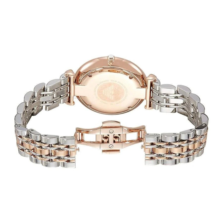 Emporio Armani AR1677 Women's Rose Gold Stainless Steel Watch - Elegant Dress Watch for Business, Party & Everyday Wear