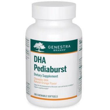 Genestra DHA Pediaburst Orange Flavor 180 Chewable Softgels - Omega-3 Supplement for Kids Brain Development & Immune Support - Perfect for School, Focus & Healthy Growth