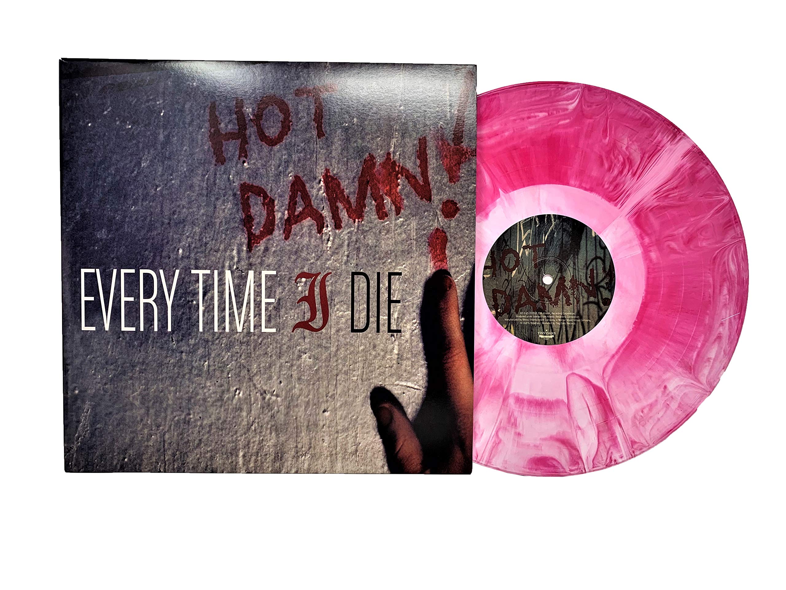 Hot Damn! Limited Edition Pink & White Starburst Vinyl Record - Perfect for Collectors & Music Lovers - Great for Home Decor, Gifts & Vinyl Enthusiasts