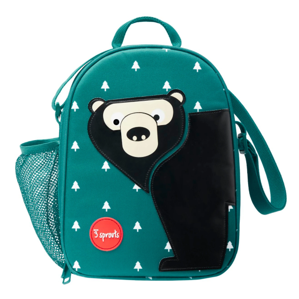 3 Sprouts Insulated Kids Lunch Box - Cute Bear Design, BPA-Free & Leak-Proof for School, Picnic, Daycare - Perfect for Boys & Girls Ages 3-8