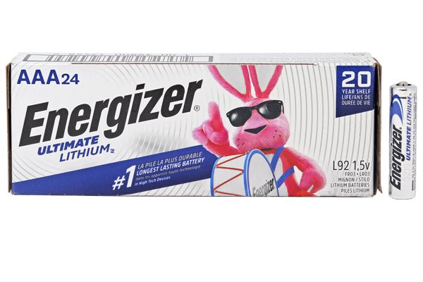 Energizer AAA Lithium Batteries 24 Pack - Long Lasting Power for Toys, Cameras, and Remote Controls