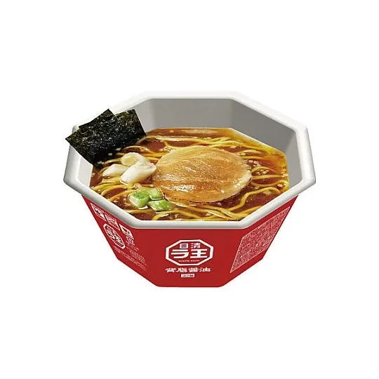 Nissin Raoh Fatback Rich Soy Sauce Instant Ramen - 3 Cups Pack | Authentic Japanese Flavor | Quick & Easy Meal for Office Lunch, Late Night Snack or College Dorm
