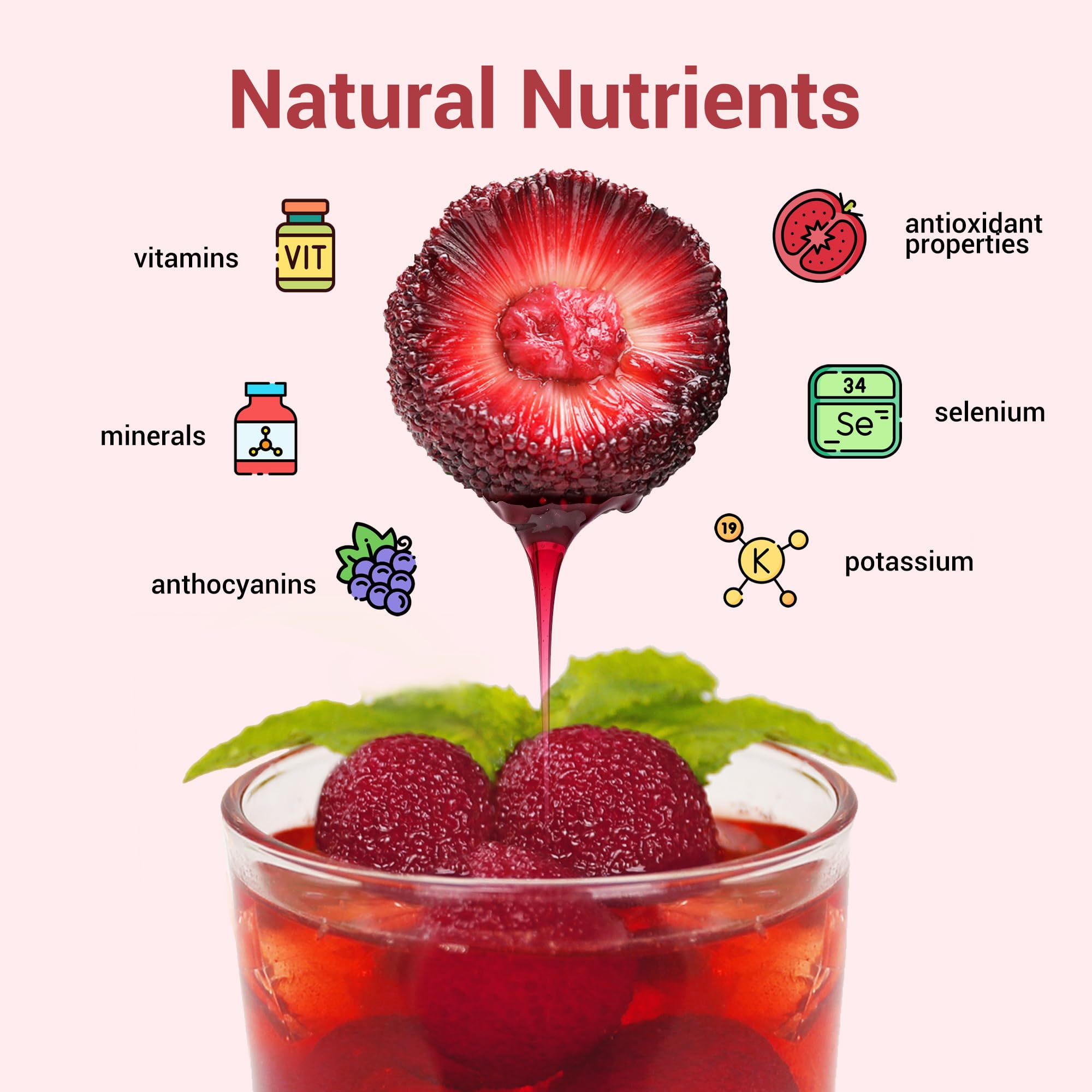 Organic Yumberry Concentrate - 100% Pure Natural Bayberry Juice Syrup, No Added Sugar, Gluten Free, Non-GMO, Vegan Friendly (32oz Bottle) - Perfect for Smoothies, Cocktails, Desserts & Healthy Drinks